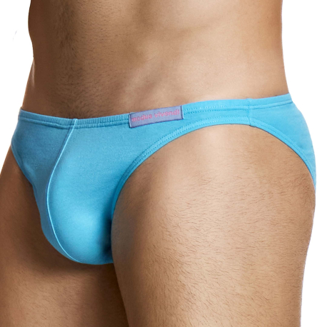 Micro Knit Cotton Low Cut Briefs - Turquoise