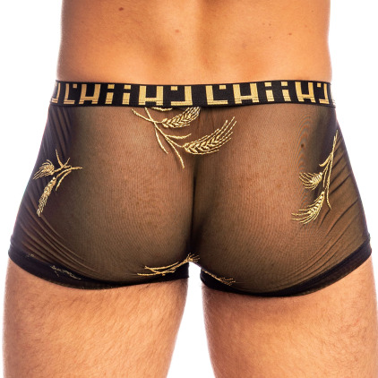 Shorty Hipster Push-Up Epi d'Or Noir L'Homme Invisible