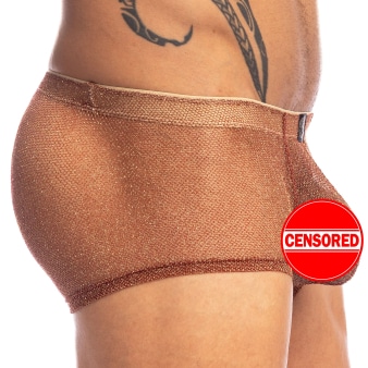 L'Homme invisible Fire & Gold Push-Up Trunks - Copper