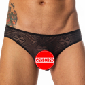 L'Homme invisible Désirs Nocturnes Bellevue Briefs - Black