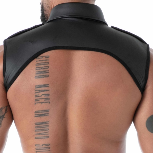 Harnais à Col Chemise en Néoprène Noir TOF Paris
