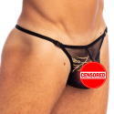L'Homme invisible Epi d'Or Striptease Thong - Black