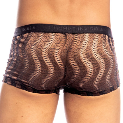 Shorty Hipster Push-Up Night Ripple Chocolat L'Homme Invisible