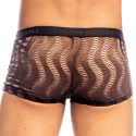 L'Homme invisible Night Ripple Hipster Push-Up Trunks - Chocolate