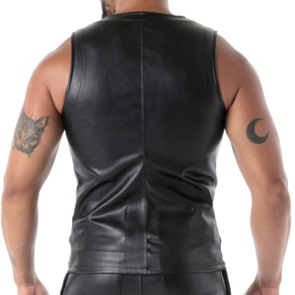 Débardeur Zippé Kinky Noir TOF Paris