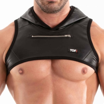Harnais à Capuche Kinky Noir TOF Paris