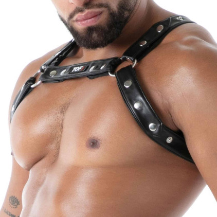 Harnais Bulldog Kinky Noir TOF Paris