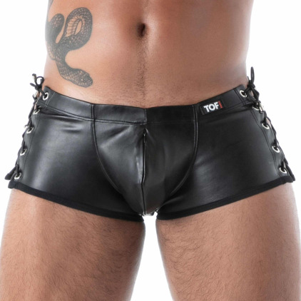 Boxer à Lacets Kinky Noir TOF Paris