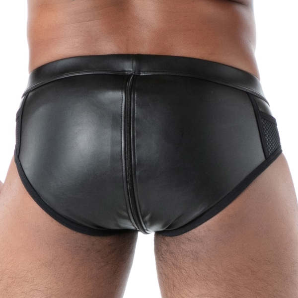 Slip Zippé Kinky Noir TOF Paris