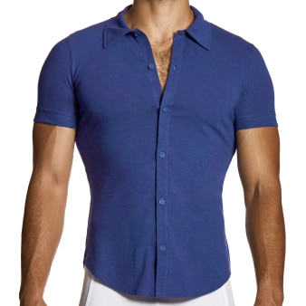 Chemisette en Lin Bleu Marine Modus Vivendi