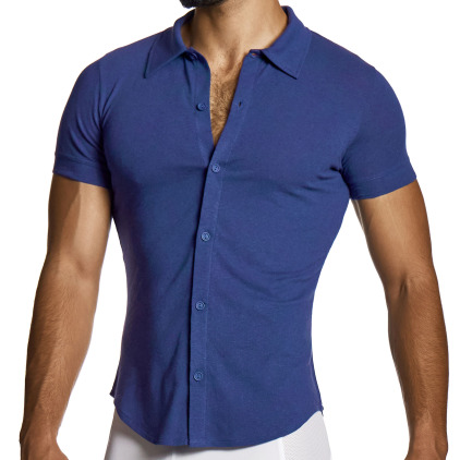 Chemisette en Lin Bleu Marine Modus Vivendi