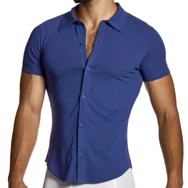 Chemisette en Lin Bleu Marine Modus Vivendi