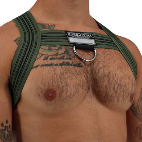 Breedwell Cumdump Bulldog Harness - Khaki