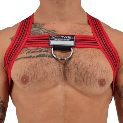 Harnais Bulldog Cumdump Rouge Breedwell