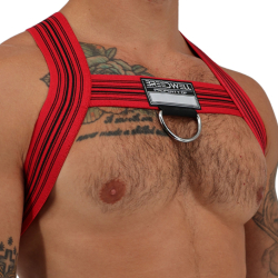 Harnais Bulldog Cumdump Rouge Breedwell