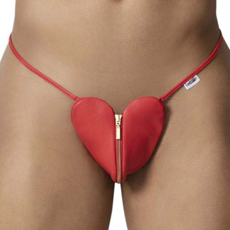 CandyMan Heart Thong - Red