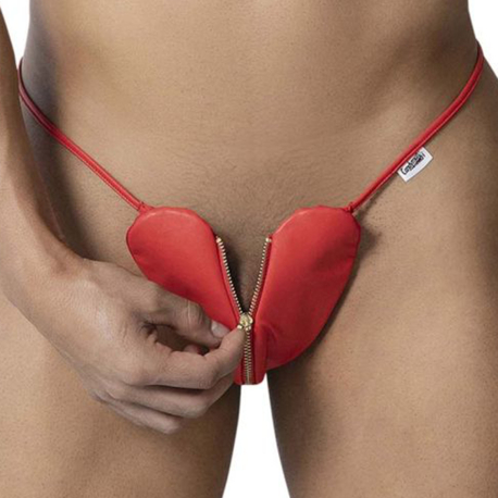 CandyMan Heart Thong - Red