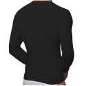 T-Shirt Col Rond Coton Modal Noir Doreanse