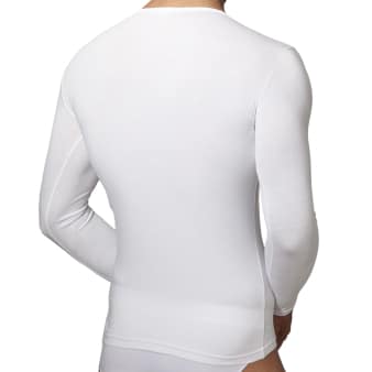 T-Shirt Col Rond Coton Modal Blanc Doreanse