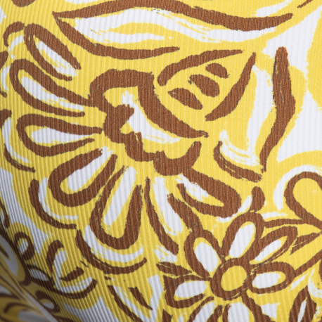 ES Collection Van Gogh Flowers Bikini Briefs - Yellow