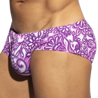 Boxer Mini Fleurs Van Gogh Violet ES Collection
