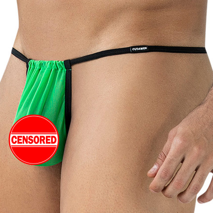 String à Poche Ajustable SP4NDEX GLOW Mesh Vert CUT4MEN