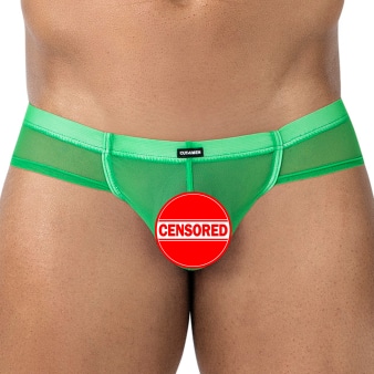 Slip Cheeky SP4NDEX GLOW Mesh Vert CUT4MEN