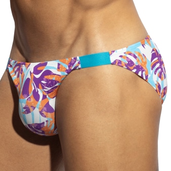 Slip Bikini Garden Rib Turquoise ES Collection