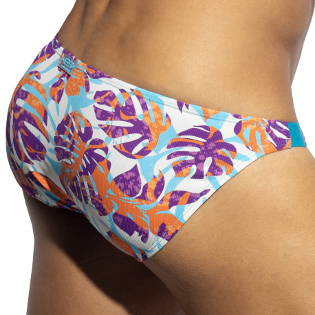 ES Collection Garden Rib Bikini Briefs - Turquoise