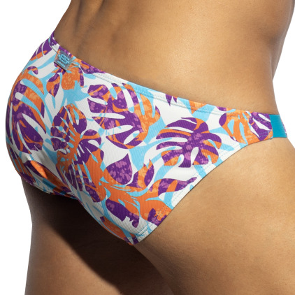 Slip Bikini Garden Rib Turquoise ES Collection