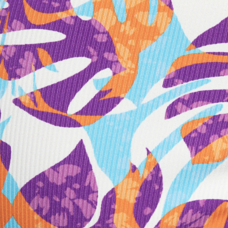 ES Collection Garden Rib Bikini Briefs - Turquoise