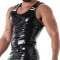 TOF Paris Latex Second Skin Tank Top - Black