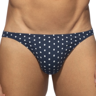 String Cum Dots Bleu Marine Addicted
