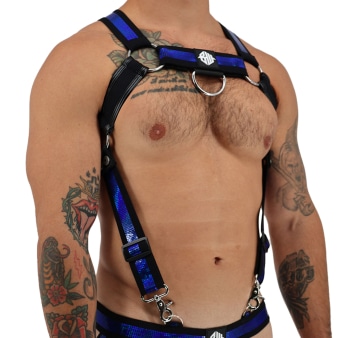 Harnais Body Illuminator Bleu Breedwell