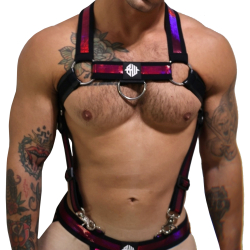 Harnais Body Illuminator Rose Fluo Breedwell