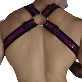 Harnais Body Illuminator Rose Fluo Breedwell