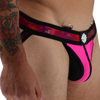 Jock Strap Illuminator Rose Fluo Breedwell