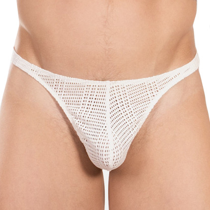 String Lor Mesh Beige Barcode