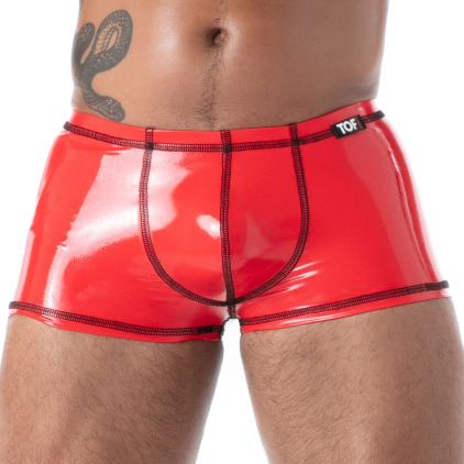 Boxer en Latex Seconde Peau Rouge TOF Paris