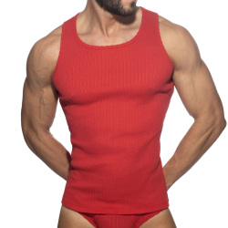Addicted Puff Tank Top - Red