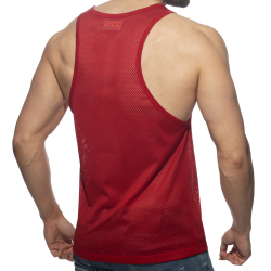 Débardeur Poche Contrastée - Rouge - Marine Addicted
