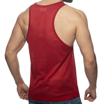 Débardeur Poche Contrastée - Rouge - Marine Addicted
