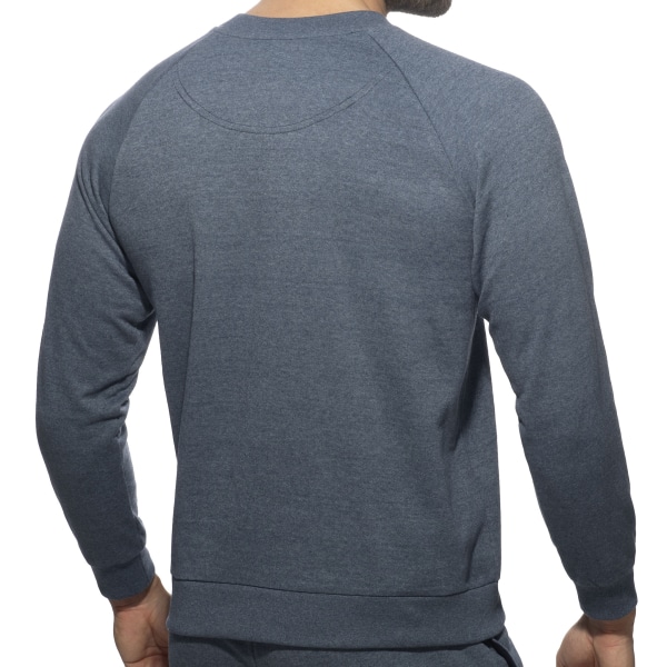 Sweat-Shirt Coton Recyclé Bleu Addicted