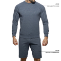 Short Coton Recyclé Bleu Addicted