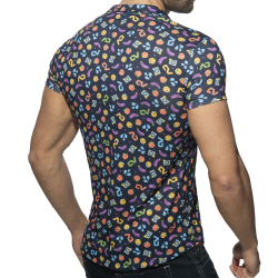 Addicted Emoji Shirt - Navy