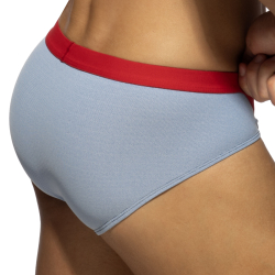 Slip Bikini Jeans Piqué Bleu Addicted