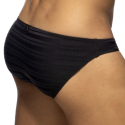 Slip Bikini Rayure Horizontale - Noir Addicted