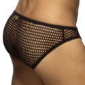 Slip Bikini Maille Ajourée - Marron Addicted