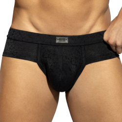 ES Collection Daisy Flower Briefs - Black