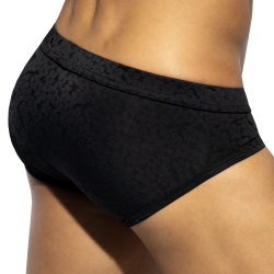 ES Collection Daisy Flower Briefs - Black